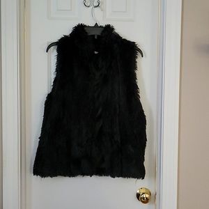 Fuzzy soft womens vest